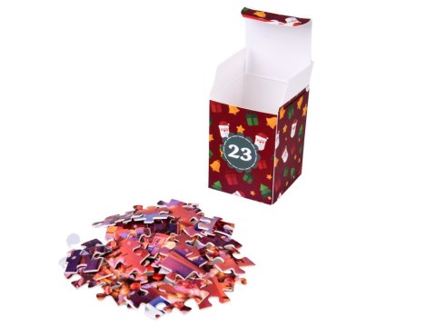Kalendarz adwentowy PUZZLE - 24 świąteczne układanki w stylu VINTAGE ZA5885