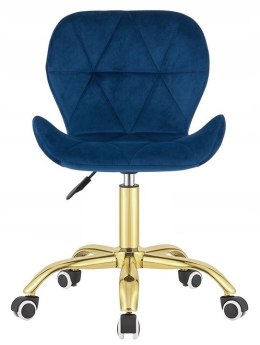Krzesło obrotowe VASTO OFFICE VELVET BLUE GOLD