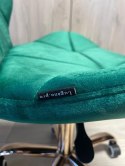 Krzesło obrotowe VASTO OFFICE VELVET GREEN ROSE GOLD