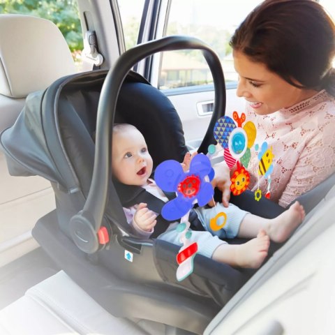 Pałąk z zabawkami do łóżeczka i wózka zwierzątka grzechotki dla niemowląt