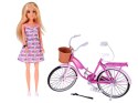 Anlily Lalka turystka na rowerze + telefon i ruchomy selfie stick ZA5698