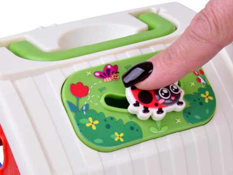 Interaktywny domek edukacyjny farma klocki odgłosy zwierząt sorter ZA5956