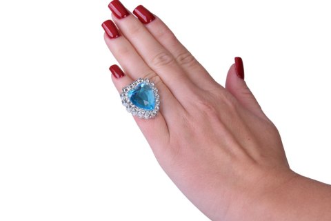 Kostium dla księżniczki "KRÓLOWA LODU" - peleryna i zestaw biżuterii ZA6028