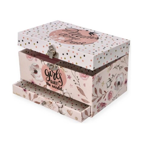 Pozytywka " Girls rule" - szkatułka na skarby