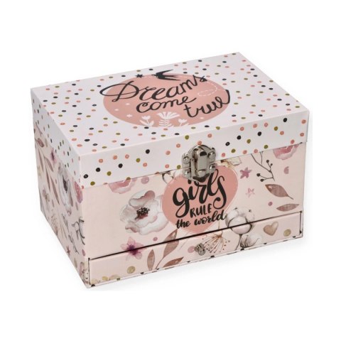 Pozytywka " Girls rule" - szkatułka na skarby