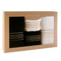 Ręcznik D Bawełna 100% Tiwano Biały + Czarny (P) 2x50x90+2x70x140 kpl.