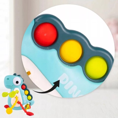 Zabawka Sensoryczna Gryzak Montessori Dinozaur - Rozwija Zmysły