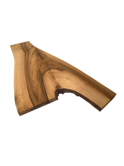 Deska z orzecha | Deska z drewna orzecha włoskiego - unikatowa, olejowana, okorowana, naturalna, idealna do kuchni i serwowania