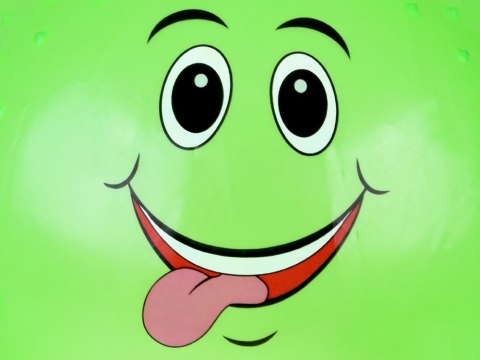 Piłka Skoczek Uśmiechnięta Piłka 55 cm do gimnastyki ćwiczeń zabawy ZA5972