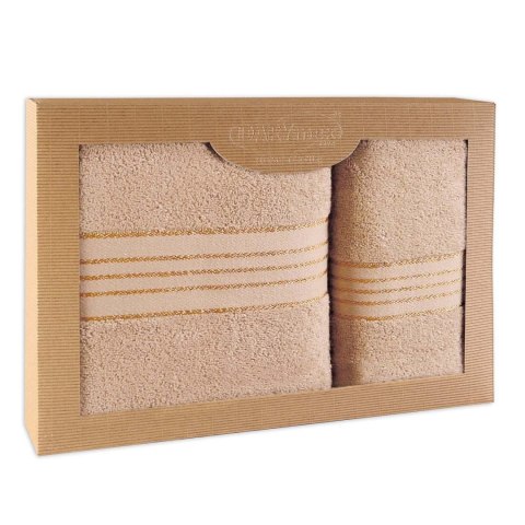 Ręcznik D Bawełna 100% Tiwano Cappuccino (P) 50x90+70x140 kpl.