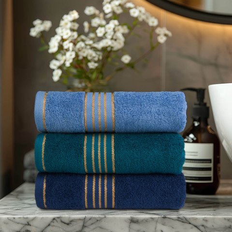 Ręcznik D Bawełna 100% Tiwano Granat (P) 50x90+70x140 kpl.