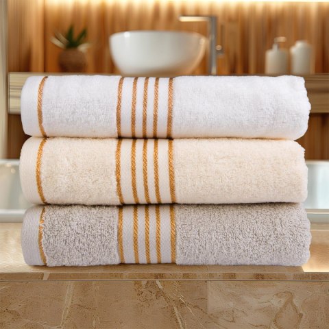 Ręcznik D Bawełna 100% Tiwano Jasny Popiel (P) 30x50+50x90+70x140 kpl.