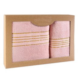 Ręcznik D Bawełna 100% Tiwano Róż Kwarcowy (P) 50x90+70x140 kpl.