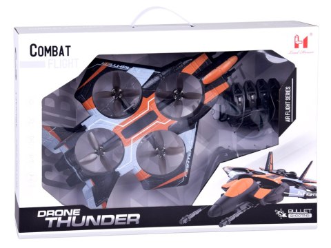 Strzelający DRON Combat - zdalne sterowanie rękawicą i pilotem RC0750