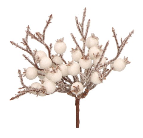 Biała gałązka głogu 17cm