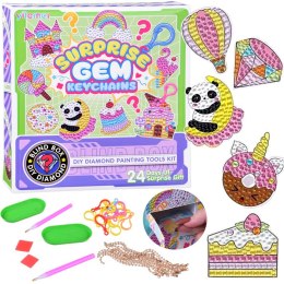 Kreatywny kalendarz adwentowy wyklejanka haft diamentowy breloczki ZA6020