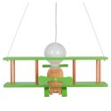 Lampa wisząca Samolot duży zielono-naturalny