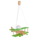 Lampa wisząca Samolot duży zielono-naturalny