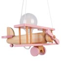 Lampa wisząca Samolot mały - naturalno-różowy