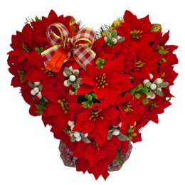 STROIK ŚWIĄTECZNY SERCE NA CMENTARZ GRÓB GWIAZDA BETLEJEMSKA