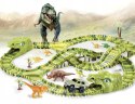 Tor samochodowy dla dzieci Dino Park wyścigowy zestaw 240 el dinozaury