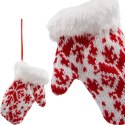 ZAWIESZKA RĘKAWICZKA NA PREZENTY 12CM BIAŁA