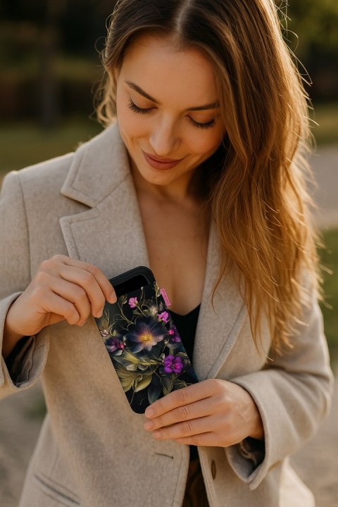 Etui na smartfon antracyt Maura