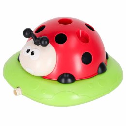 Gra zręcznościowa dla dzieci skakanka wyrzutnia rzut do celu biedronka 4w1