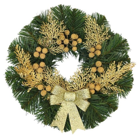 Wianek świąteczny na Boże Narodzenie stroik na drzwi stół dekoracja handmade 30cm