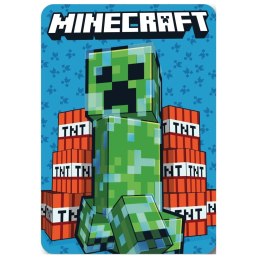Koc polarowy 100x140 Minecraft niebieski 5535