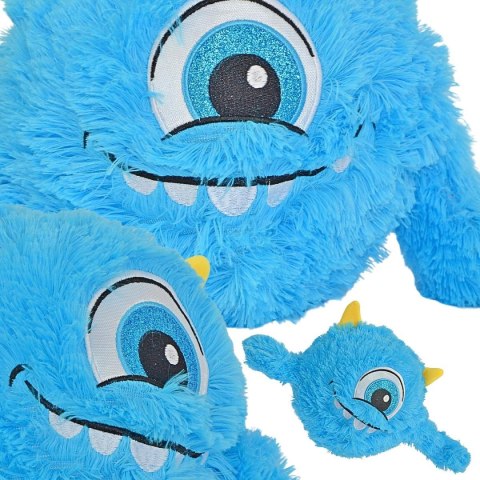 PIŁKA EMOJI 40CM Z RĄCZKAMI NIEBIESKA