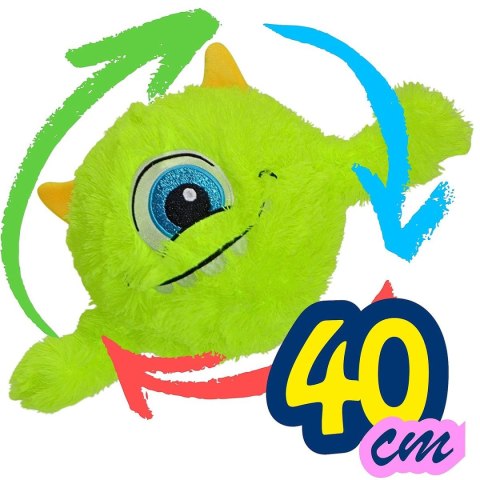 PIŁKA EMOJI 40CM Z RĄCZKAMI ZIELONA