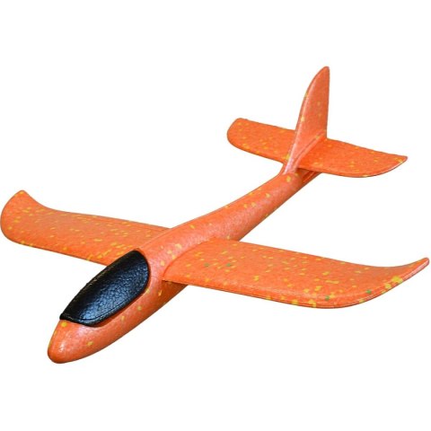 SAMOLOT STYROPIANOWY 47CM POMARAŃCZOWY