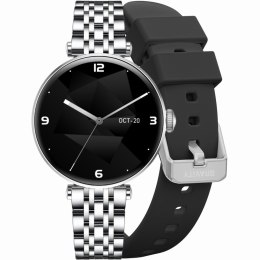 Smartwatch Gravity Srebrno Czarny 2 Paski GT26-9