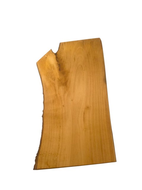 Deska z jawora | Deska z drewna jaworowego - unikatowa, olejowana, okorowana, naturalna, idealna do kuchni i serwowania