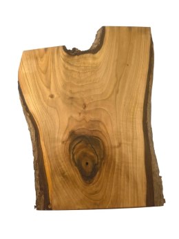 Deska z orzecha | Deska z drewna orzecha włoskiego - unikatowa, olejowana, okorowana, naturalna, idealna do kuchni i serwowania