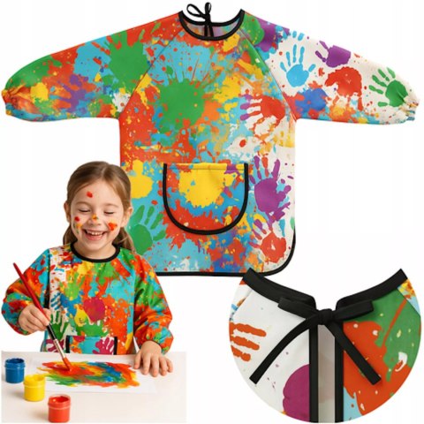 Fartuszek ochronny do malowania dla dzieci 4-6 lat fartuch wodoodporny