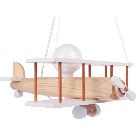 Lampa wisząca Samolot duży biało-naturalny