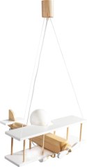 Lampa wisząca Samolot duży biało-naturalny