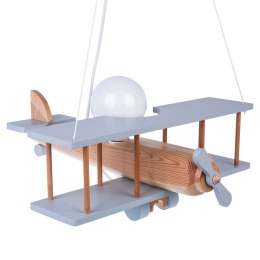 Lampa wisząca Samolot duży szaro-naturalny