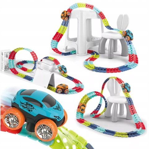 Magiczny tor 291el. - elastyczny tor z autkiem LED dla dzieci