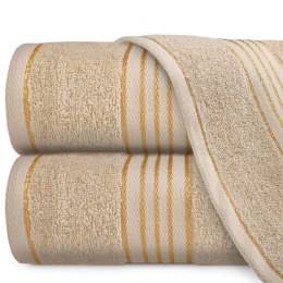 Ręcznik D Bawełna 100% Tiwano Cappuccino + Czarny (P) 2x50x90+2x70x140 kpl.