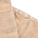Ręcznik D Bawełna 100% Tiwano Cappuccino + Jasny Turkus (P) 2x50x90+2x70x140 kpl.