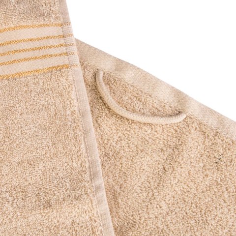 Ręcznik D Bawełna 100% Tiwano Cappuccino + Zieleń Butelkowa (P) 2x50x90+2x70x140 kpl.
