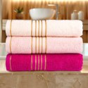 Ręcznik D Bawełna 100% Tiwano Jasny Popiel + Fuksja (P) 2x30x50+2x50x90+2x70x140 kpl.