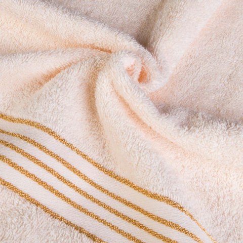 Ręcznik D Bawełna 100% Tiwano Krem + Jasny Turkus (P) 2x30x50+2x50x90+2x70x140 kpl.