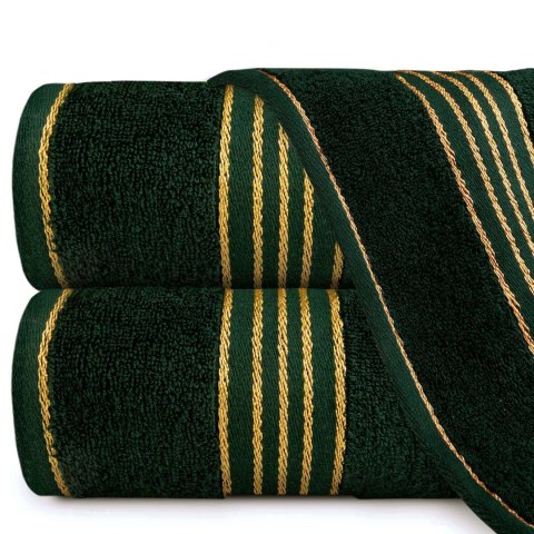 Ręcznik D Bawełna 100% Tiwano Krem + Zieleń Butelkowa (P) 2x50x90+2x70x140 kpl.