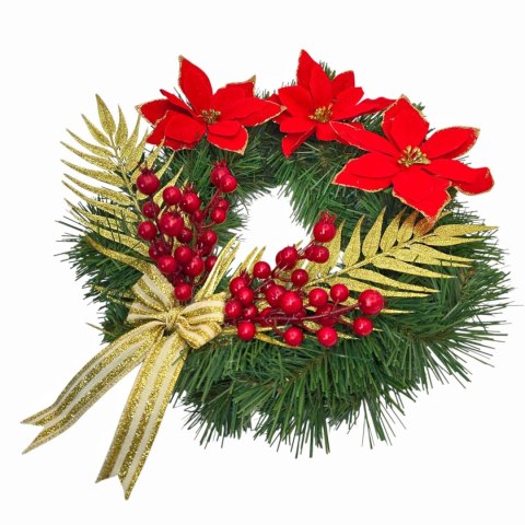 Wianek świąteczny na Boże Narodzenie stroik na drzwi stół handmade