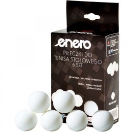 PIŁECZKI DO TENISA STOŁOWEGO ENERO 6SZT BIAŁE