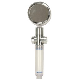 Słuchawka prysznicowa z turbiną filtrem wentylatorem wysokociśnieniowa oszczędna złota